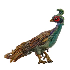 Jay Strongwater Limited Edition Peacock Figurine