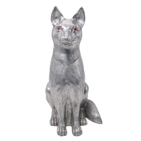 Arthur Court Cast Metal Fox Wine Cooler