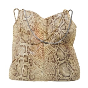 Vintage Judith Leiber Snakeskin Tote Bag