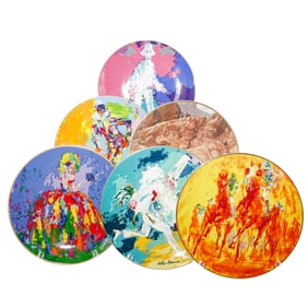 (6 Pc) Royal Doulton Leroy Nieman Commemorative Artist Plates