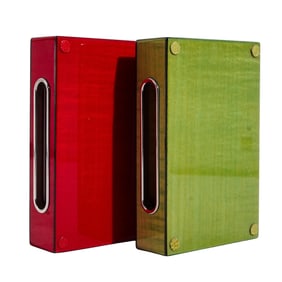 (2 pcs) Elie Bleu Colored Match Boxes