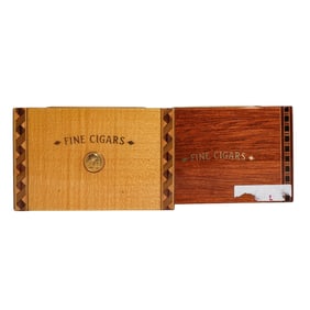 (2 pcs) Elie Bleu Wooden Match Boxes