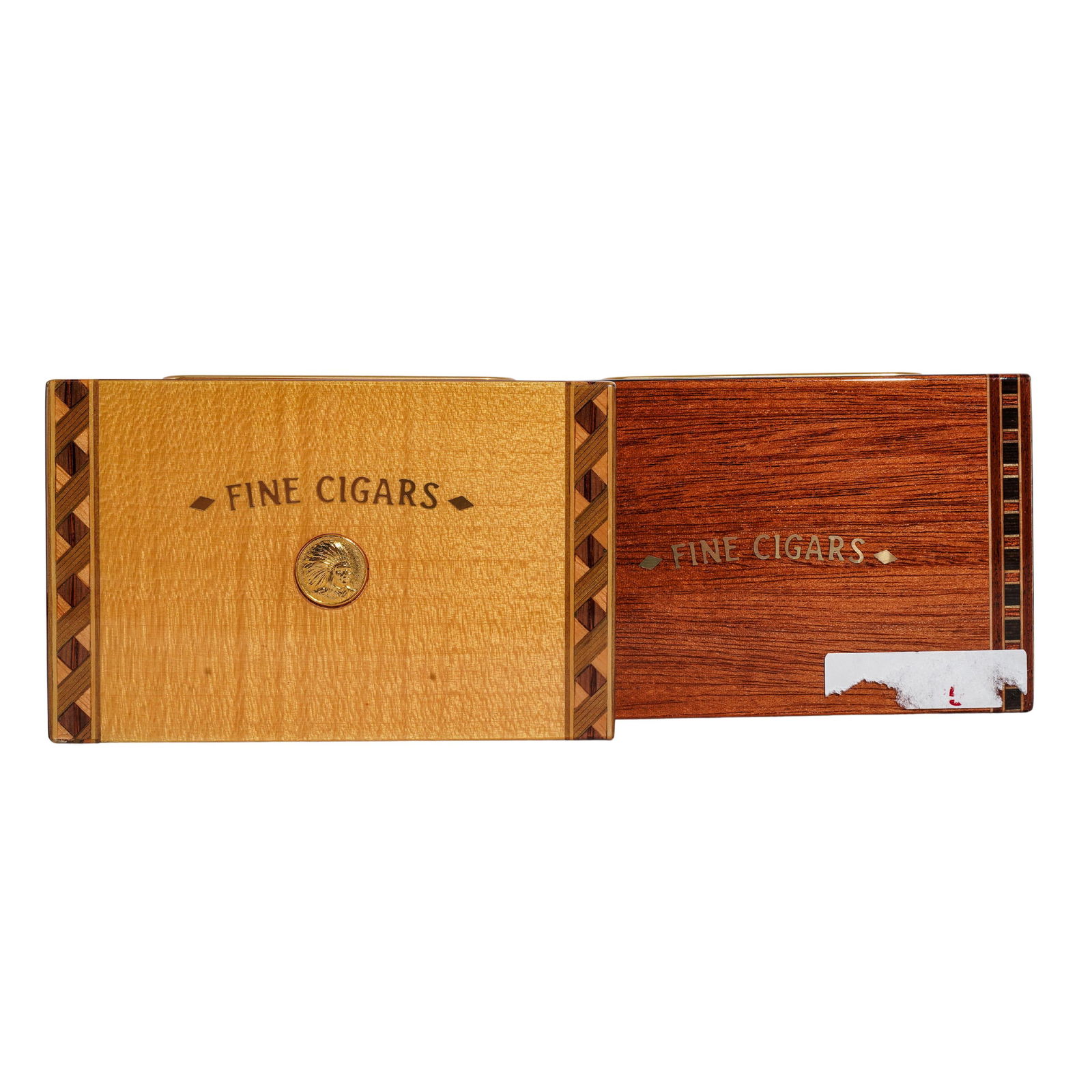 (2 pcs) Elie Bleu Wooden Match Boxes (1 of 6)