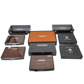 (9 pcs) Assorted Set of Cohiba Cigar Boxes