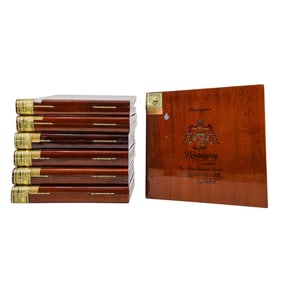 (7 pcs) Lacquered Hemingway A-Fuente Cigar Boxes