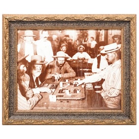 1895 Old West Gambling Photo Print