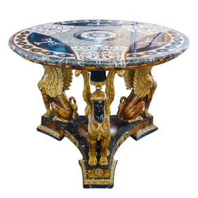 Egyptian Revival Pietra Dura Table