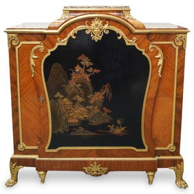 Large French Empire Alfred Emmanuel Louis Beurdeley Chinoiserie Cabinet