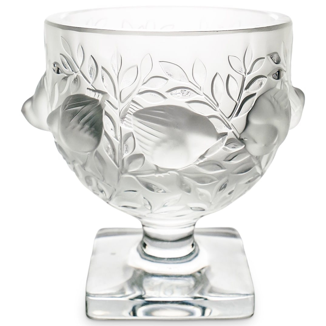 Lalique France Crystal "Elizabeth" Vase (1 of 6)