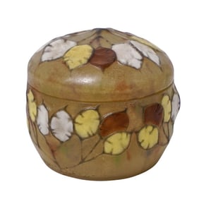 Antique French G. Argy Rousseau Pate-De-Verre Covered Box