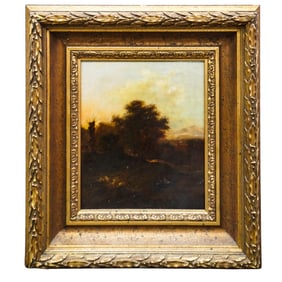Attributed Charles Morris (English, 1861-1922) Landscape Oil on Canvas