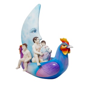 Signed Sergio Bustamante Group Sculpture