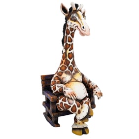 Signed Carlos and Albert (est. 1990, Mexican) Giraffe Sculpture