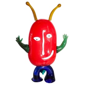 Juan Ripolles (b. 1932, Spain) Modern Murano Glass Sculpture