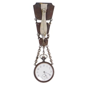 Antique Silver Chatelaine Pocket Watch