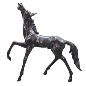 Large Bronze Horse Sculpture