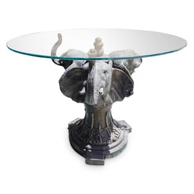 Bronze Elephant Table