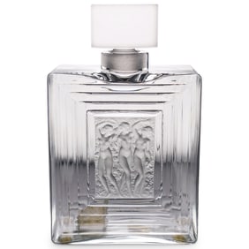 Lalique Crystal "Duncan" Cordial Decanter & Stopper