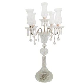 Large American Brilliant Cut Crystal Lamp