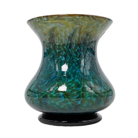 Signed Nathan Sheafor Fenton Art Glass Vase