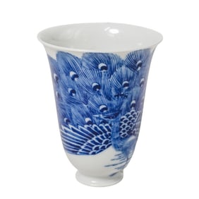 Antique Blue and White Porcelain Teacup