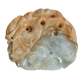 Chinese Carved Jade Pendant Plaque