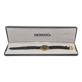 Movado Men’s Museum Gold Plated Watch.