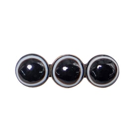 (4 Pc) Victorian Banded Agate Bracelet & Brooches