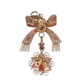 Victorian Judaica 14K Gold Pendant