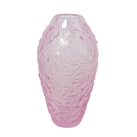 Pink Lalique Violeta Vase