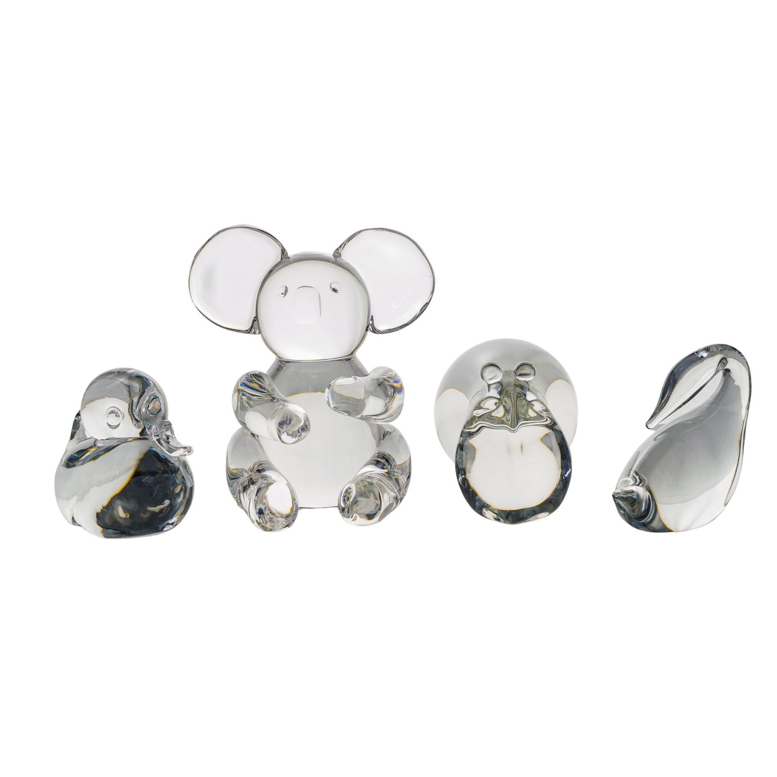 (4 Pc) Steuben Crystal Figurine Sculptures Grouping (1 of 7)