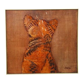 Vdovina Lada (Russian, b. 1965) "Golden Lady" Painting