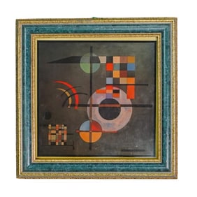 Wassily Kandinsky (Russian, 1866-1944) "Counterweights" Ceramic Tile