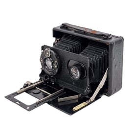 Rare Eder Patent Twin Lens Camera In Case