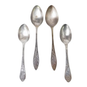 (4 pcs) Russian Silver Tablespoons