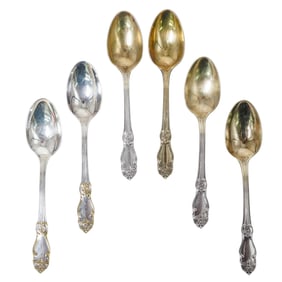 (6 pcs) Russian Silver Teaspoons