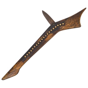 Native American Gunstock War Club