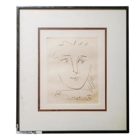 Pablo Picasso (1881-1973, Spanish) "Pour Roby" Etching