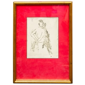 Signed "Joanna #15" Figural Artist's Proof Engraving