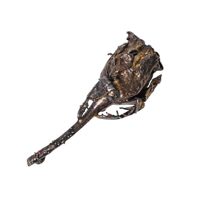 Denmark Eggert Sterling Silver Rose Brooch Pin (1 of 4)