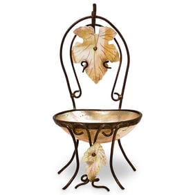 Victorian Carved Mother of Pearl Chair Pocket Watch Stand