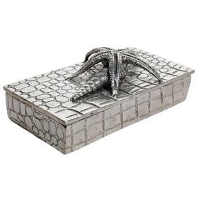 Vintage Richard Cipolla For Neiman Marcus Starfish Pewter Box