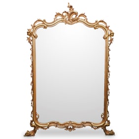 Antique Carved Gilt Wood Mirror