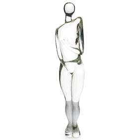 Murano Art Glass Female Nude sculpture