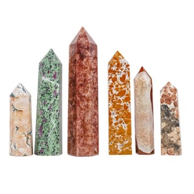 (6 pcs) Stone Obelisks