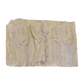 Stone Roman-Classical Style Ornamental Wall Relief