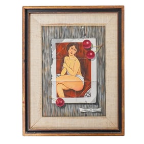 Helen Berland (American, 1915) 'Cherries Jubilee' Painting