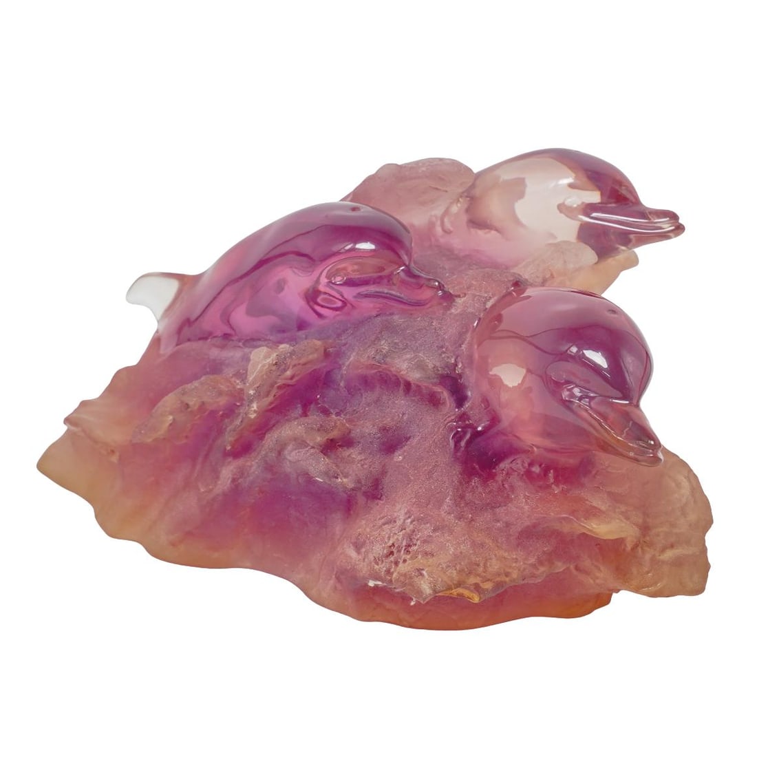 Vintage Acrylic Large Dolphin Sculpture (1 of 5)