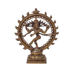 Antique Bronze Nataraja Shiva Statue
