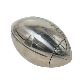 Chrome Football Cocktail Shaker